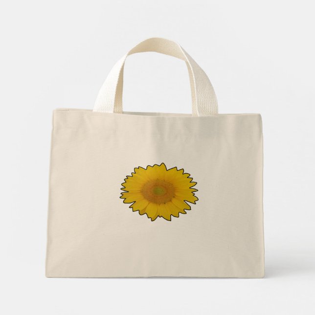 Flor orgánica amarilla en bolsa (Reverso)