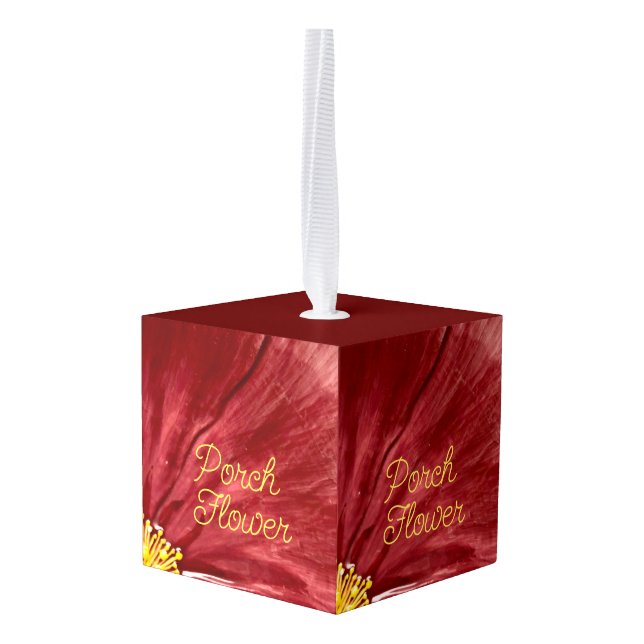 Flor Porch / Original / Ornamento Cubo (Reverso en perspectiva)