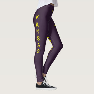 Flor Purple Kansas State Flower Leggings