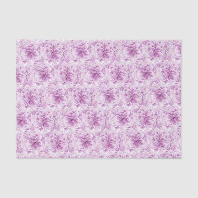 flor púrpura acuarela flor papel tejido (Anverso)