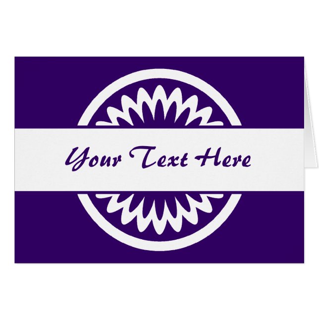 Flor redonda - Púrpura profundo (Anverso (Horizontal))