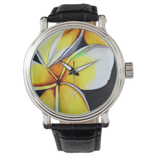 Flor reloj frangipani de Sacha Grossel Art