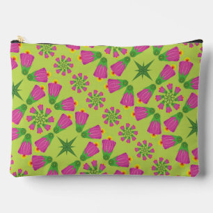 Flor retro de campanilla Mandalas verde gran bolsa