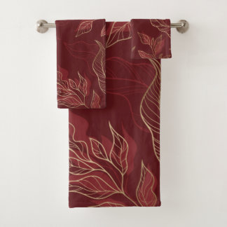 Flor roja dorada