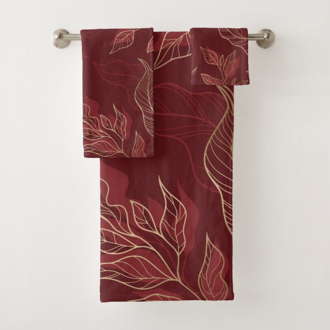Flor roja dorada (In situ)