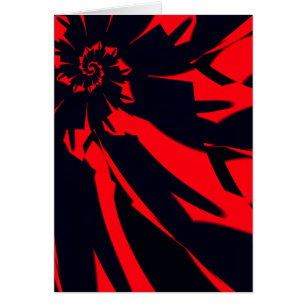 Flor roja/negra