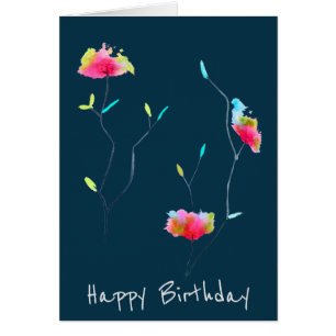 Flor rosa arte moderno de inspiración japonesa