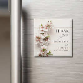 Flor rosa blanca | Imán del Favor de la Boda