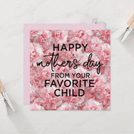 Flor rosa de clavel para el día de la madre