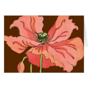 Flor rosa grande con fondo rojo profundo