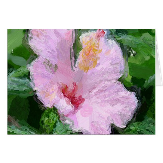 Flor rosa hibiscus (Anverso (Horizontal))