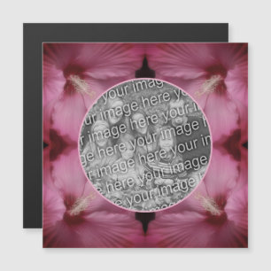 Flor Rosa Hibiscus Crea Tu Propio Imán Fotográfico