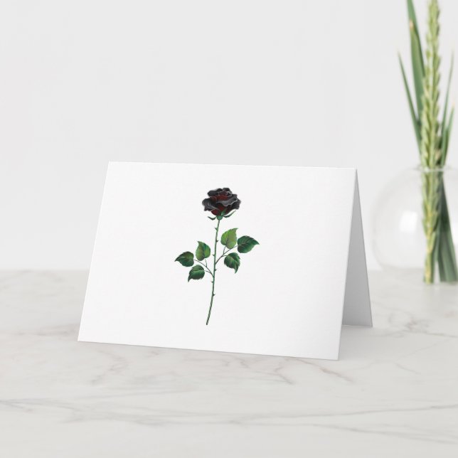 Flor rosa negra (Anverso)