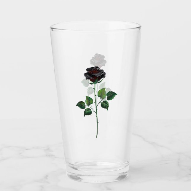 Flor rosa negra (Anverso)