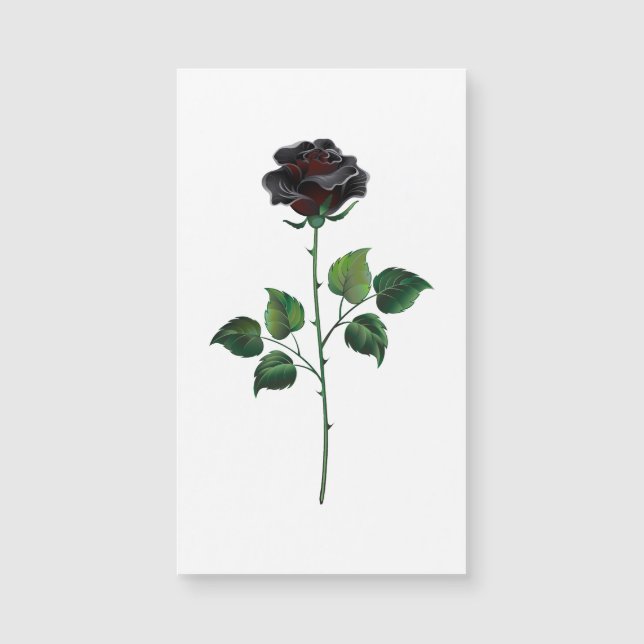 Flor rosa negra (Anverso)