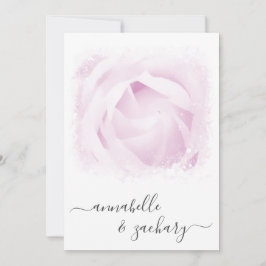 *~* Flor Rosa QR + RSVP - Invitación Boda AR8