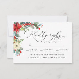 Flor Rustica | RSVP de Boda Botánico de Invierno