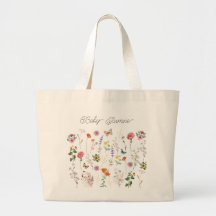 Flor salvaje de mamá: Bolsa de Tote para bebé