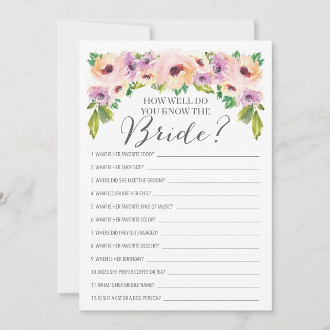 Flor salvaje Qué Bien Conoce El Juego De Novia (Anverso)