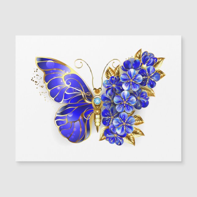 Flor Sapphire Mariposa (Anverso)