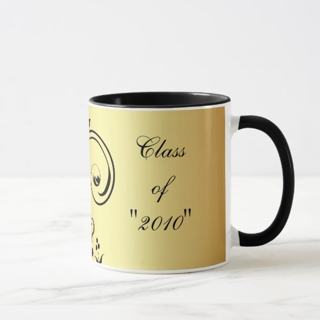 Flor Scrollwork "clase" de la taza de la (Derecha)