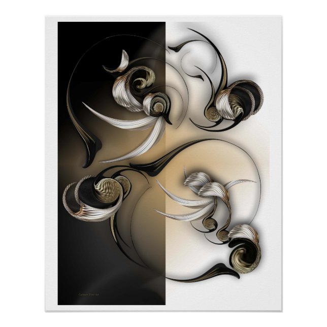 "Flor serena", Poster brillante (Anverso)