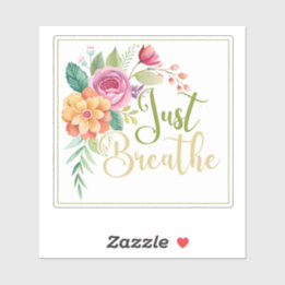 Flor silvestre acaba de respirar el Pegatina de vi