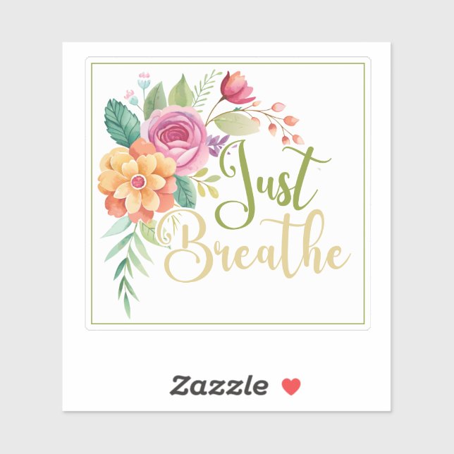 Flor silvestre acaba de respirar el Pegatina de vi (Hoja)