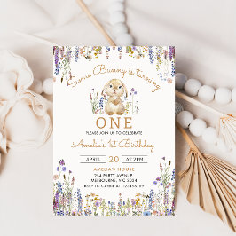 Flor silvestre alguna conejita Chica invitación al