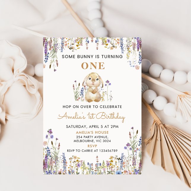 Flor silvestre alguna conejita Chica invitación al (Subido por el creador)