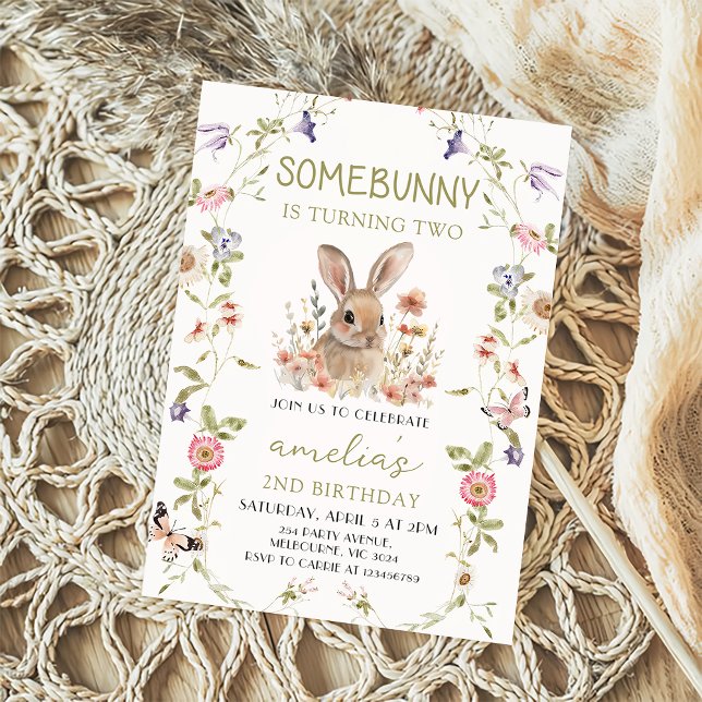 Flor silvestre alguna conejita Chica invitación al (Subido por el creador)