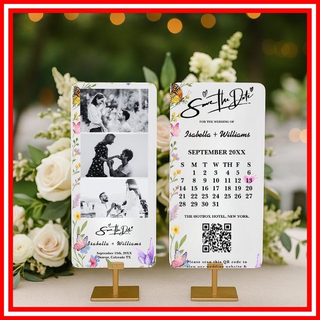 Flor Silvestre Boho | Boda QR Salva La Fecha (Subido por el creador)