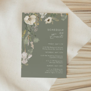 Flor silvestre caprichosa Programa de eventos de