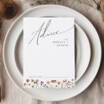 Flor silvestre colorida | Tarjeta de asesoramiento<br><div class="desc">Esta flor silvestre colorida | La tarjeta de consejo boda es perfecta para su boda de verano boho, sencillo y caprichoso. Los florales de color rosa, amarillo, naranja y dorado, brillantes y encantados, le dan a este producto el aspecto de un minimalista y elegante jardín de primavera hippie vintage. El...</div>