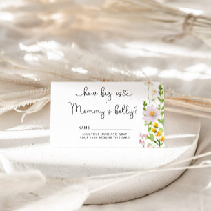 Flor silvestre cuán grande es la tarjeta del recin