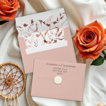 Flor silvestre de la invitación a la boda de prima