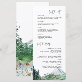 Flor Silvestre de Montaña Rústica | Menú de Boda B