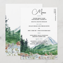 Flor Silvestre de Montaña Rústica | Menú de Boda B