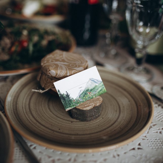 Flor silvestre de montaña | Tarjeta de plaza Boda (Subido por el creador)
