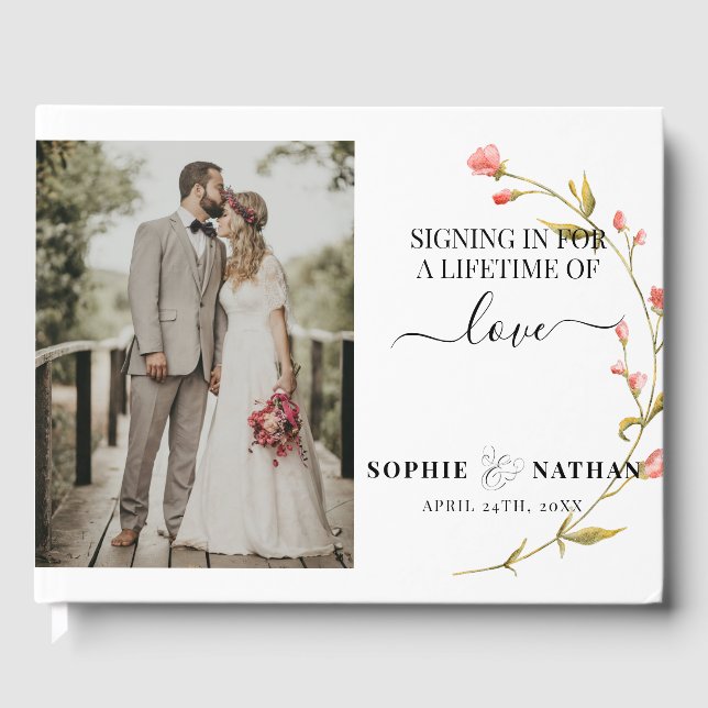 Flor silvestre de primavera | Libro de invitados (Anverso)