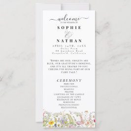 Flor silvestre de primavera | Programa de bodas