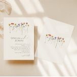 Flor silvestre delgada | Invitación a la boda beig<br><div class="desc">Esta delicada flor silvestre | la invitación de bodas beige es perfecta para tu boda de verano, simple y caprichoso, arcoiris. Los florales de color rosa, amarillo, naranja y dorado, brillantes y encantados, le dan a este producto el aspecto de un minimalista y elegante jardín de primavera hippie vintage. El...</div>