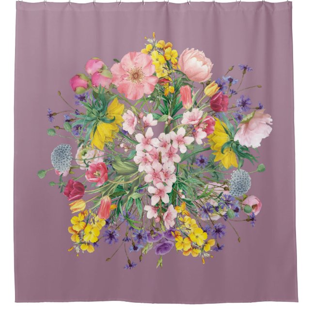 Flor silvestre Floral Naturaleza botánica Cortina  (Anverso)