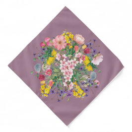 Flor silvestre Floral Naturaleza suave Bandana