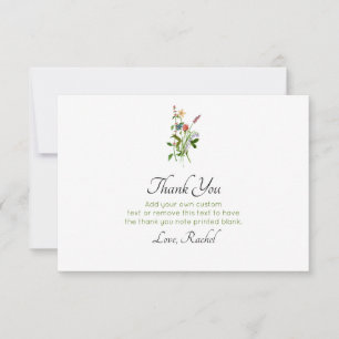 Flor silvestre gracias a las tarjetas