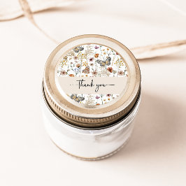 Flor silvestre Gracias Pegatina