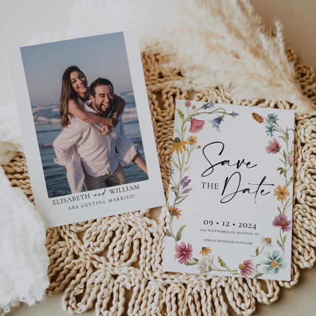 Flor silvestre Guardar la invitación de fecha (Subido por el creador)