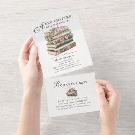 Flor silvestre | Invitación a Baby Shower del tema