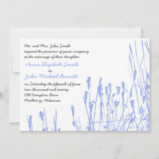 Flor silvestre - Invitación a la boda de Periwinkl