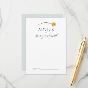 Flor silvestre primavera   Tarjeta de consejo de B